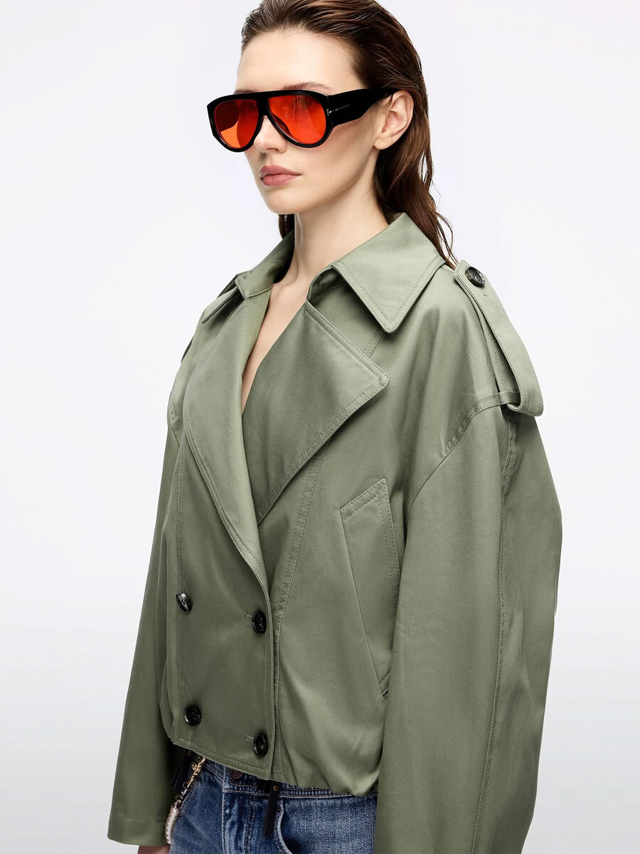 gabardina holgada