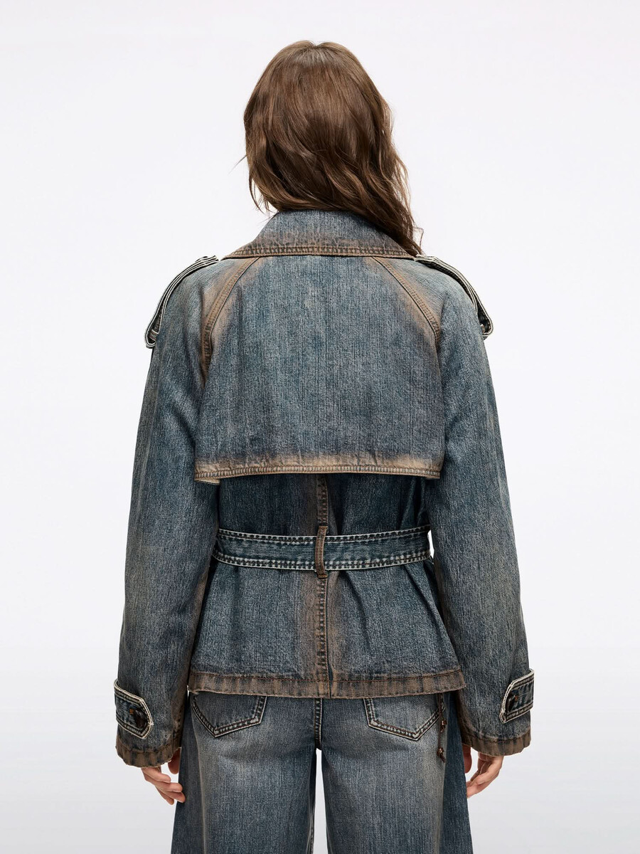 chaqueta vaquera tipo capa