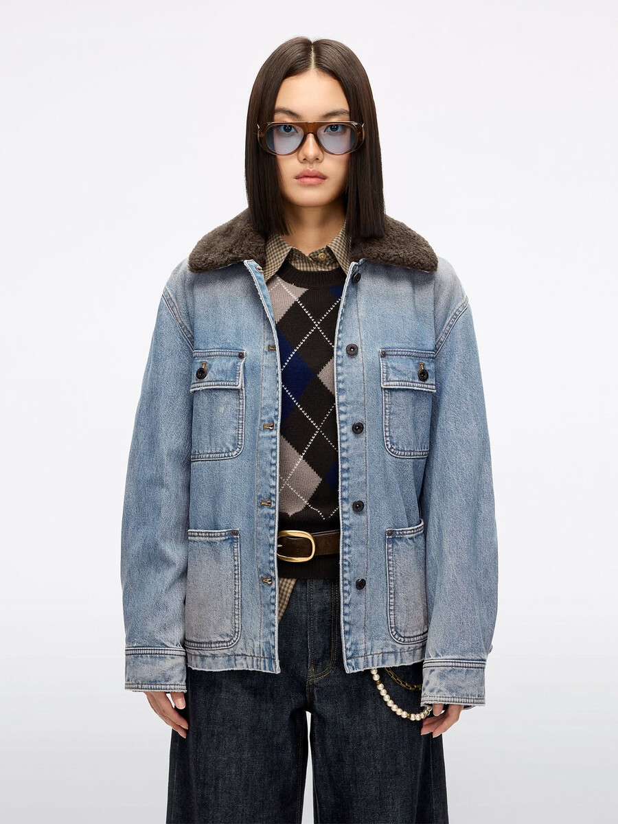 chaqueta vaquera estilo utilitario