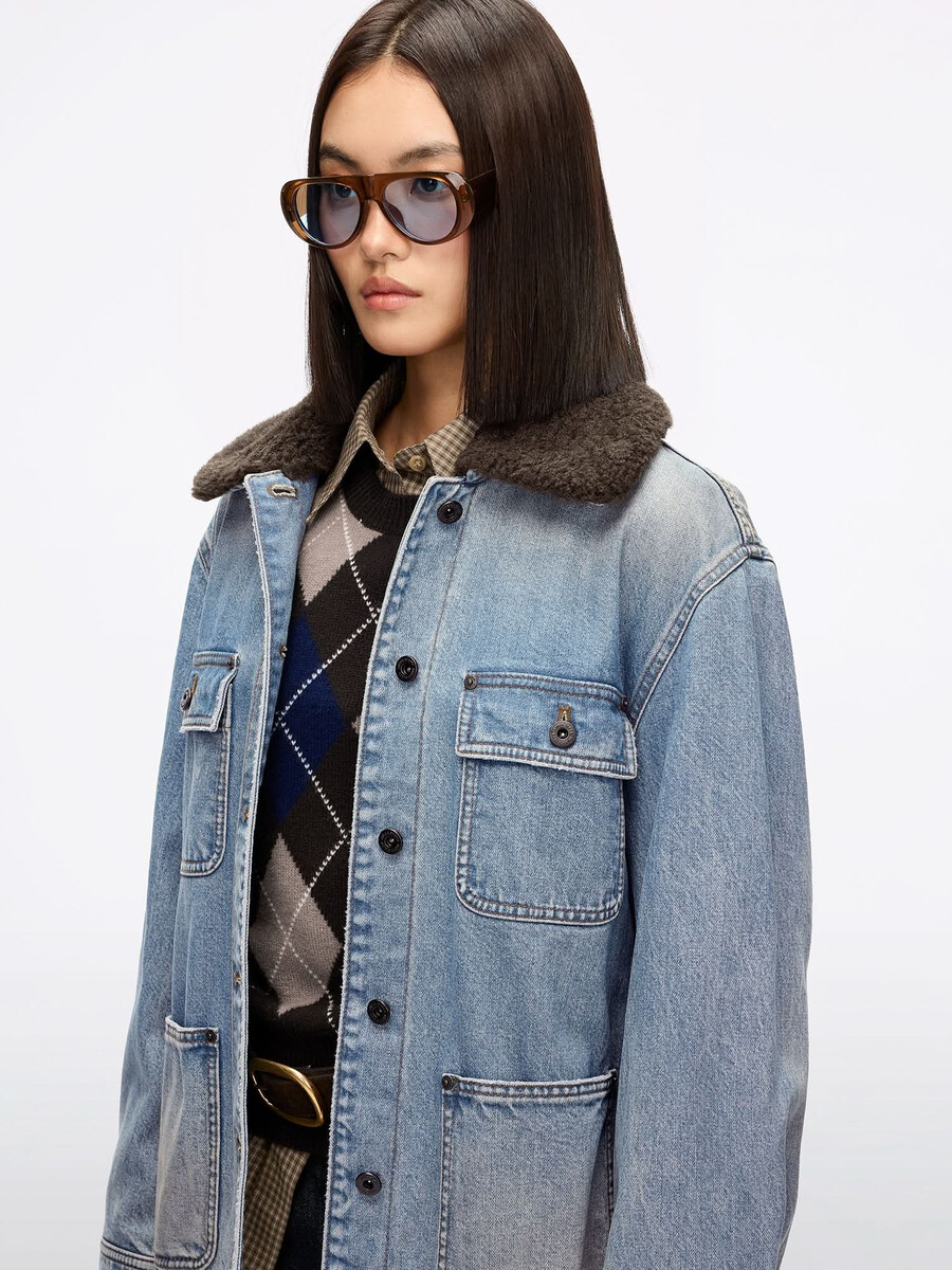 chaqueta vaquera estilo utilitario