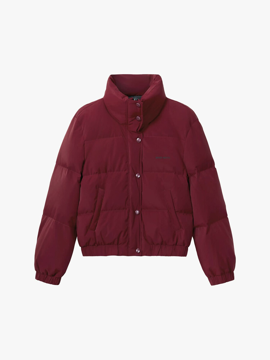 chaqueta de plumón con cuello alto