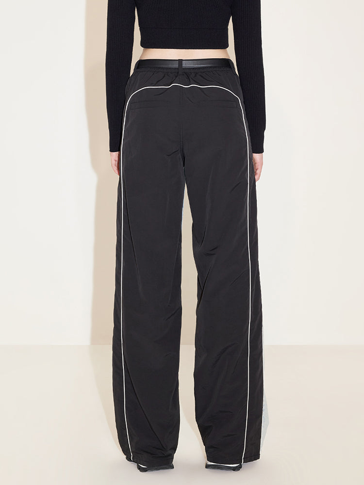 vaqueros de pierna ancha con patchwork