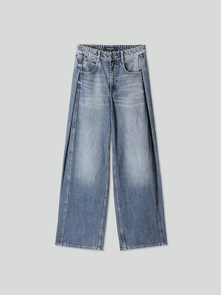 estilo jeans de corte recto