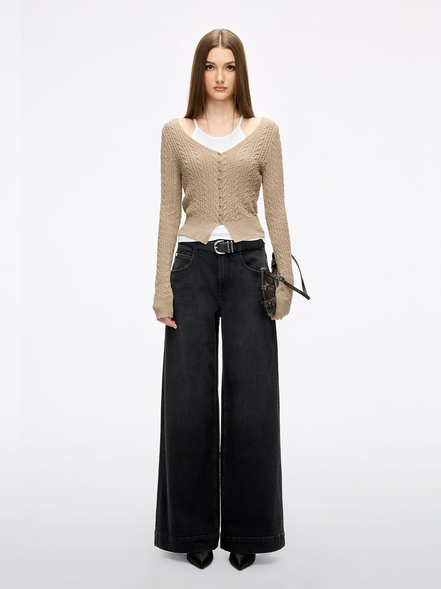 vaqueros de pierna ancha