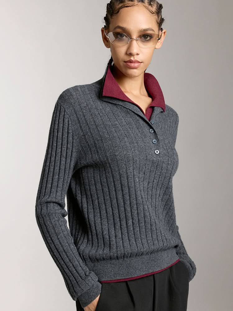 top de punto con contraste de color