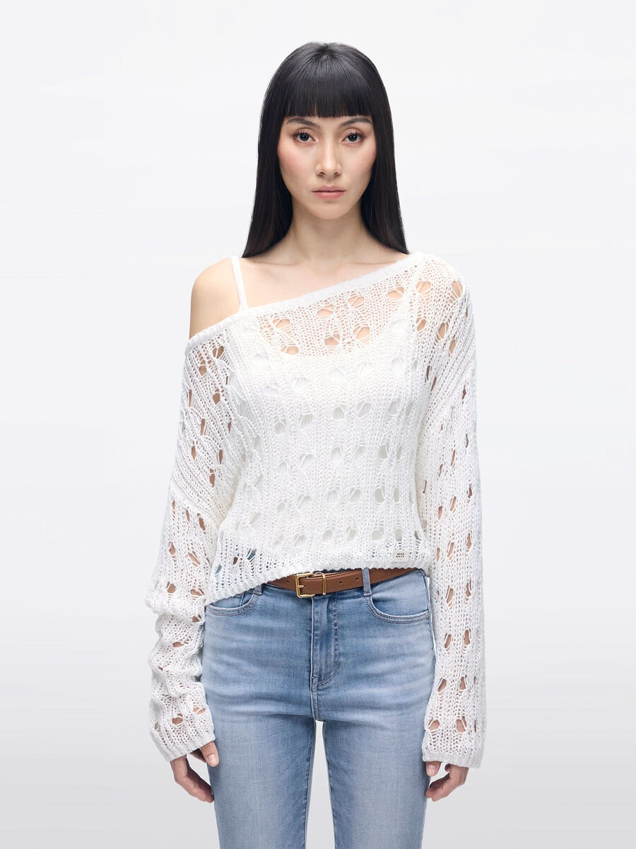 top de punto a crochet