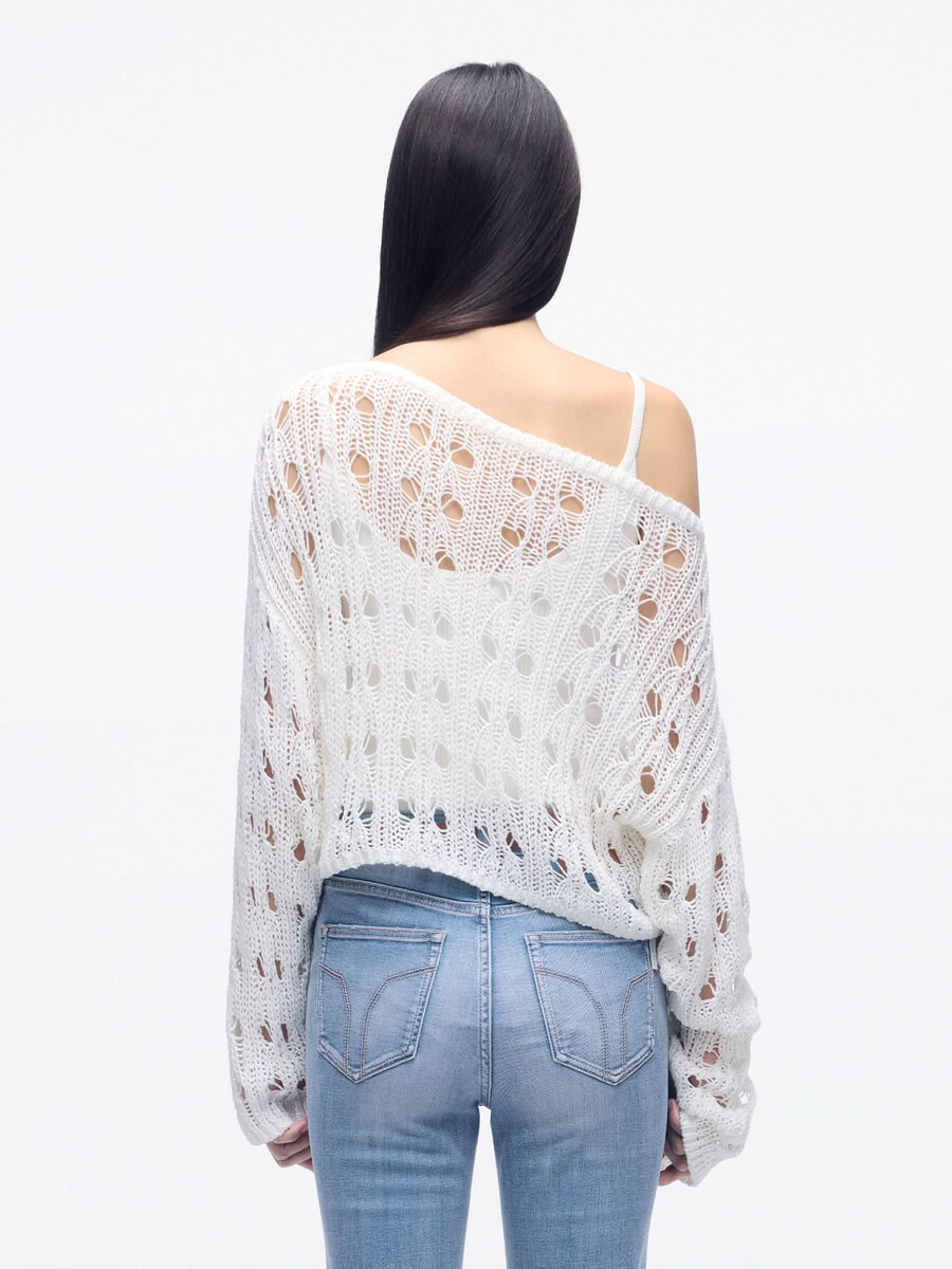 top de punto a crochet