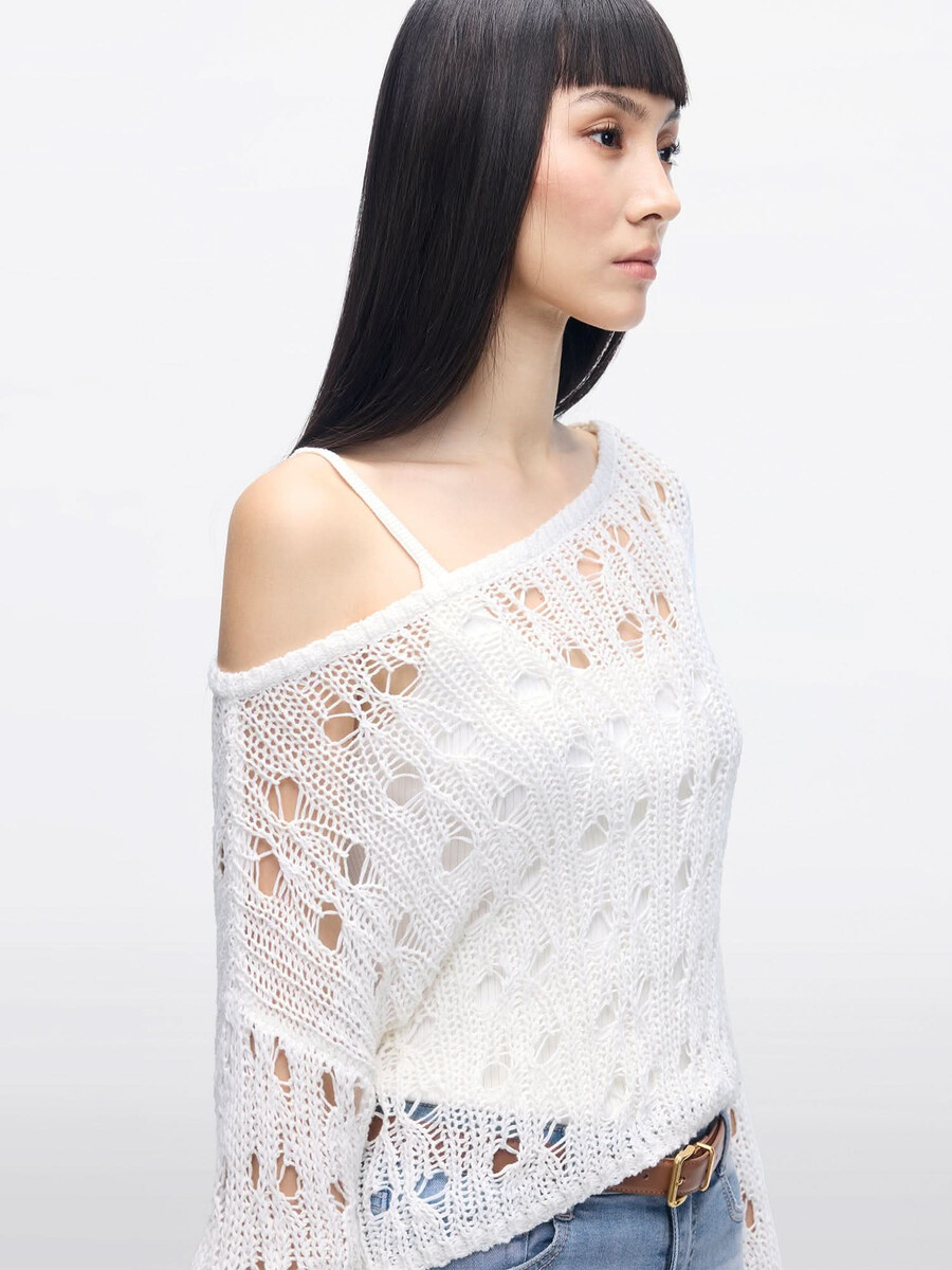 top de punto a crochet