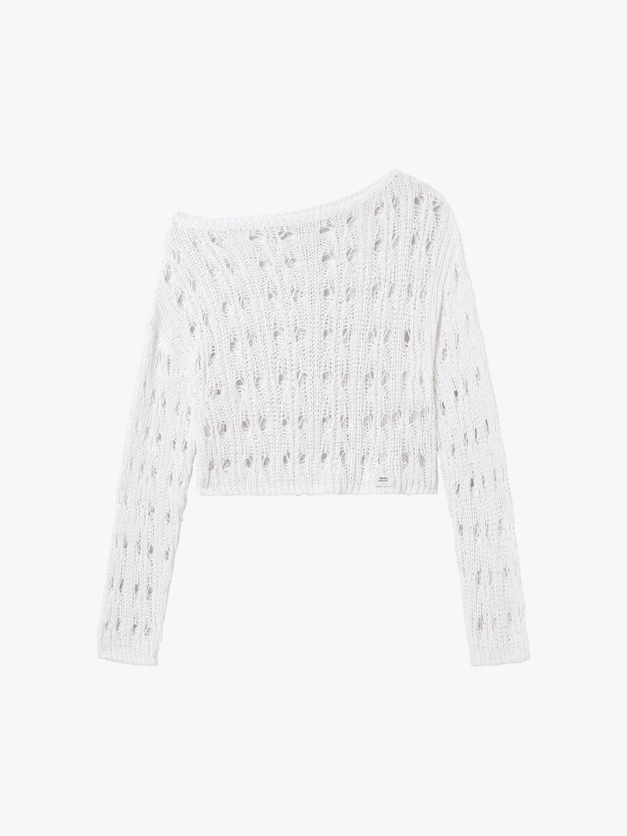 top de punto a crochet