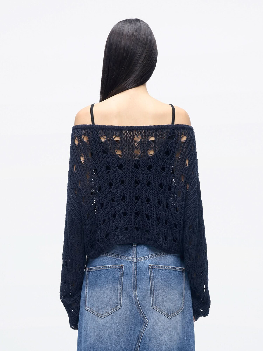 top de punto a crochet