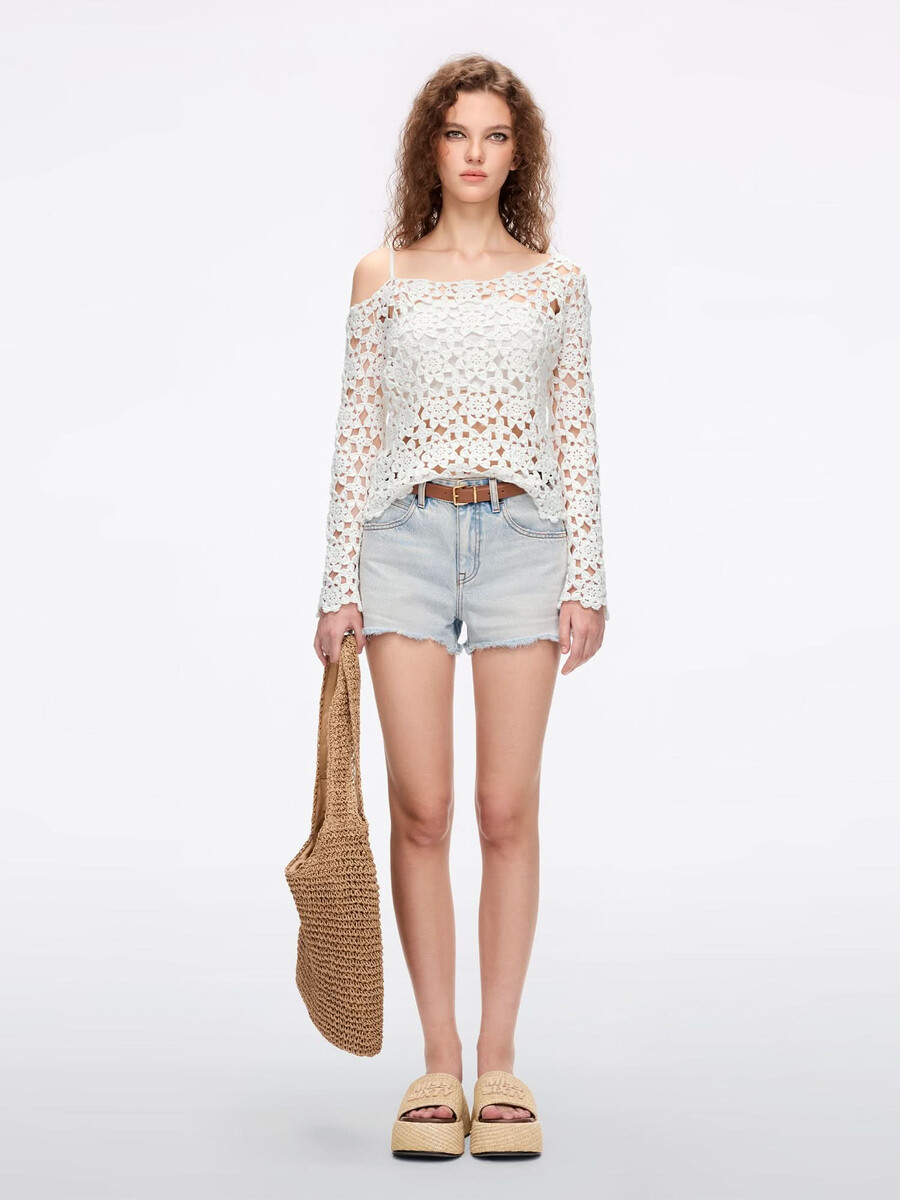 top de punto a crochet
