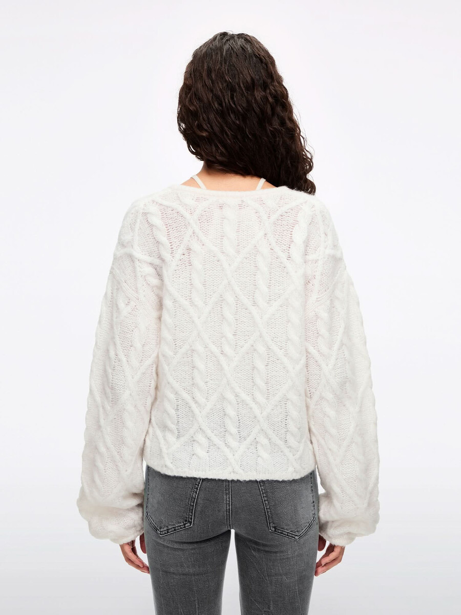 top de punto de mezcla de mohair