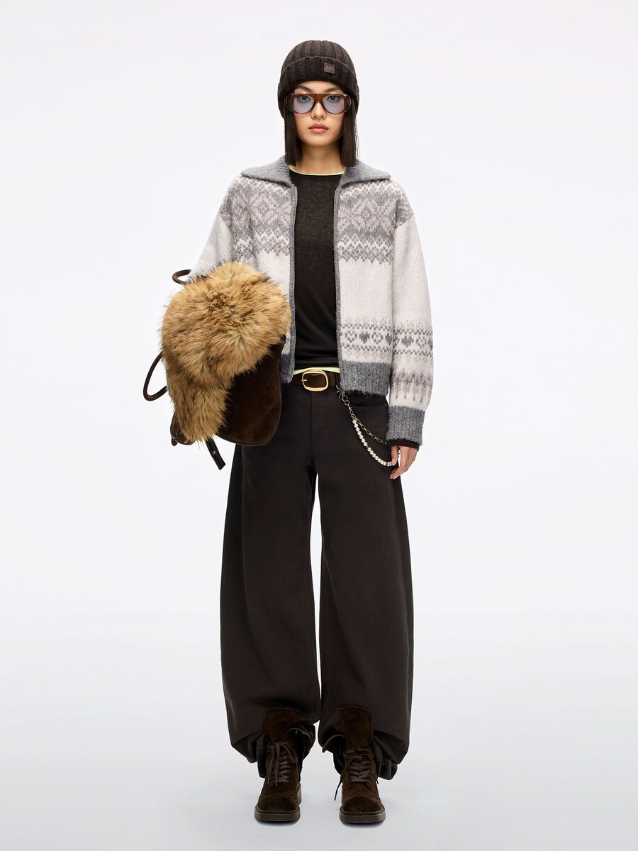 cárdigan de mezcla de alpaca
