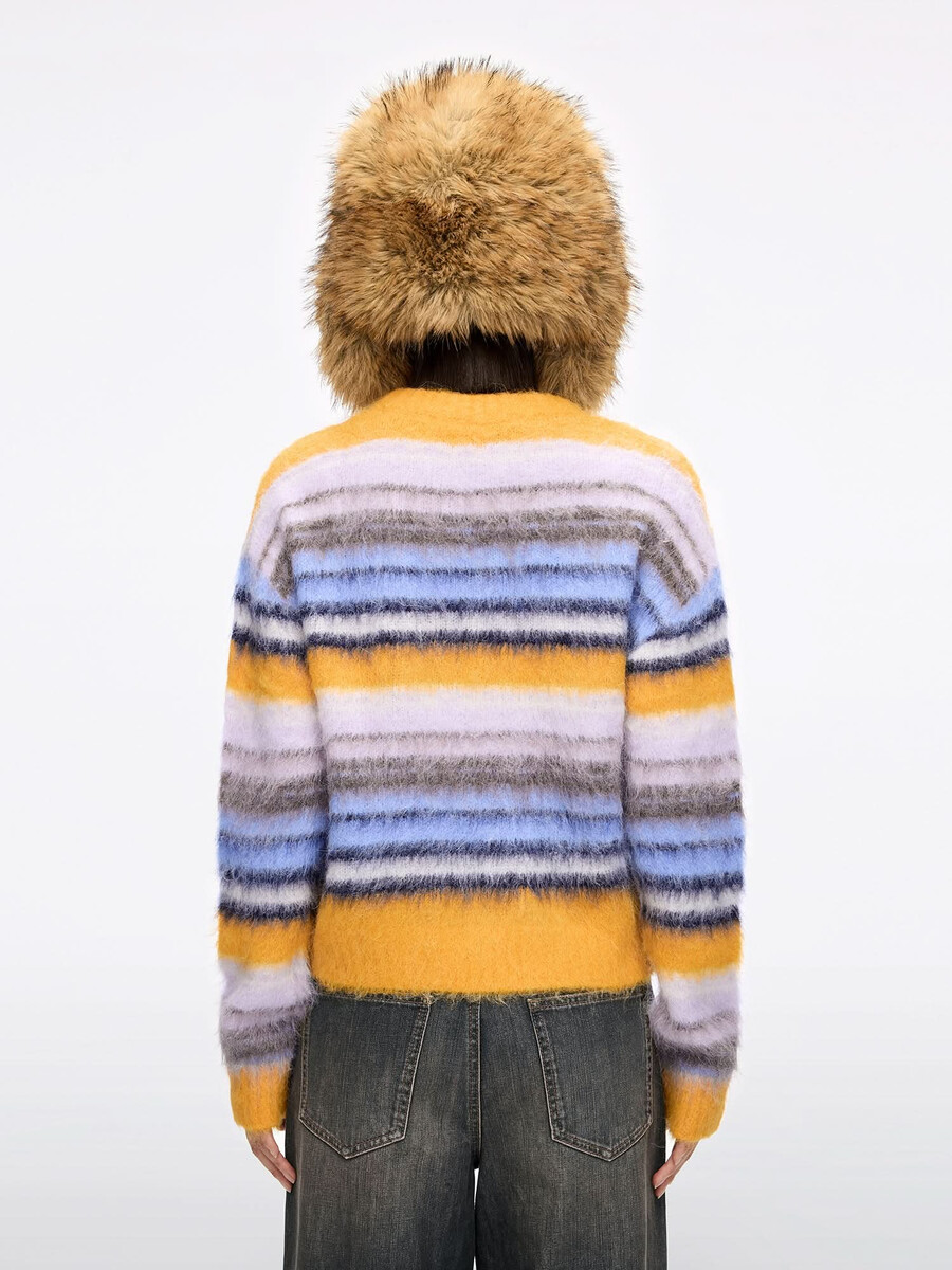 cárdigan de punto de mezcla de alpaca