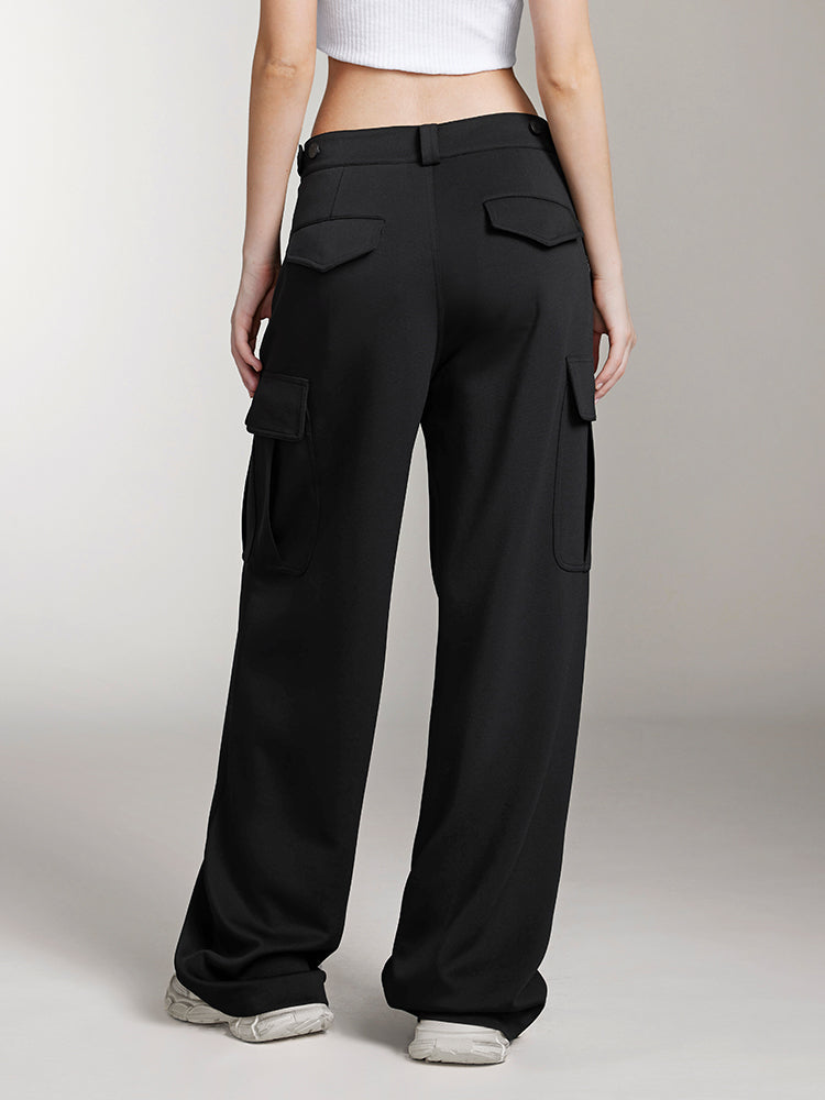 pantalón estilo cargo con acetato