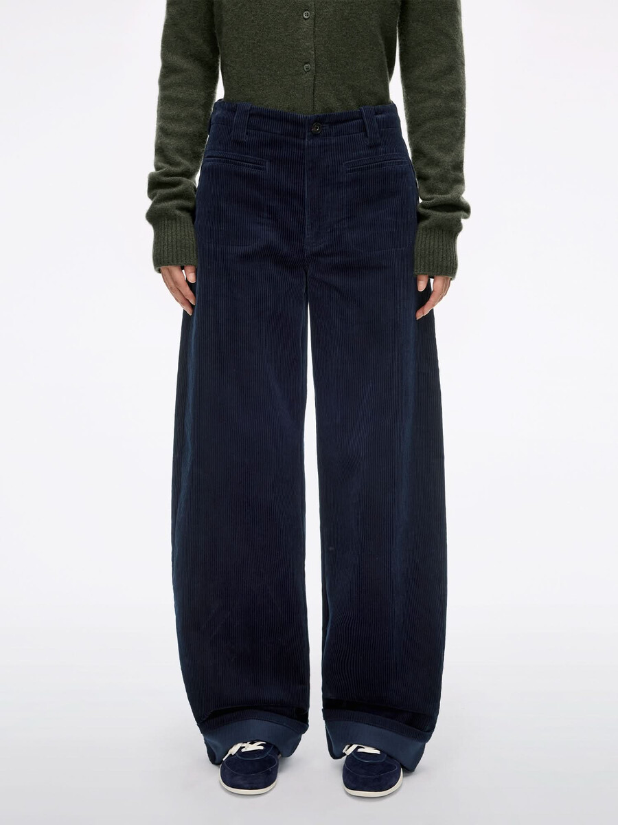 pantalones rectos de pana