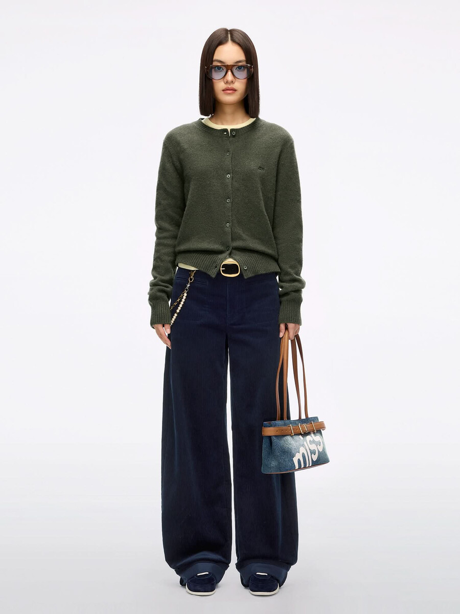 pantalones rectos de pana
