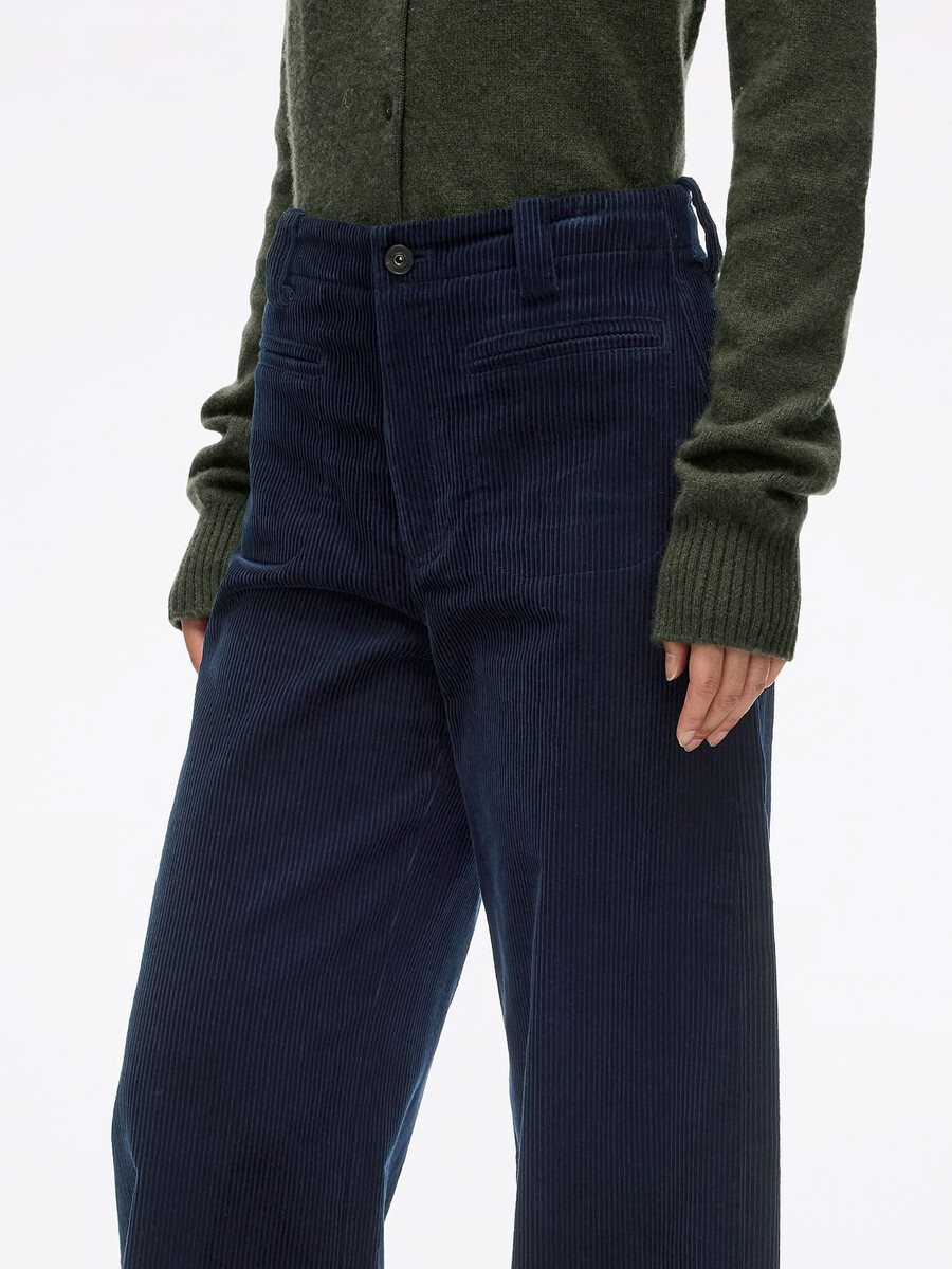 pantalones rectos de pana