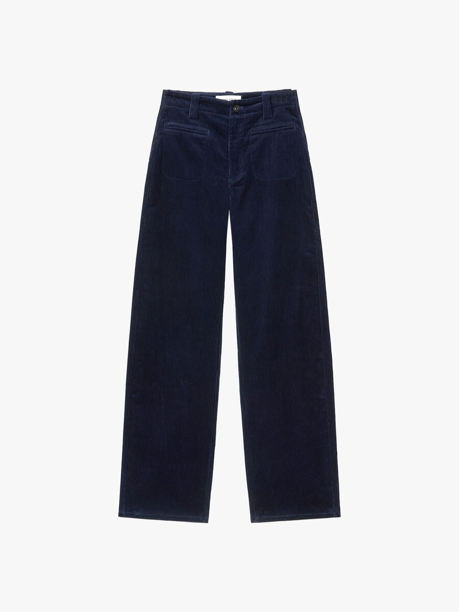 pantalones rectos de pana
