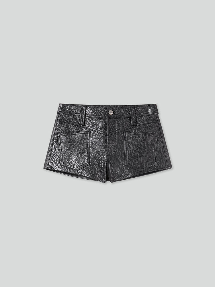 pantalones cortos de piel de oveja