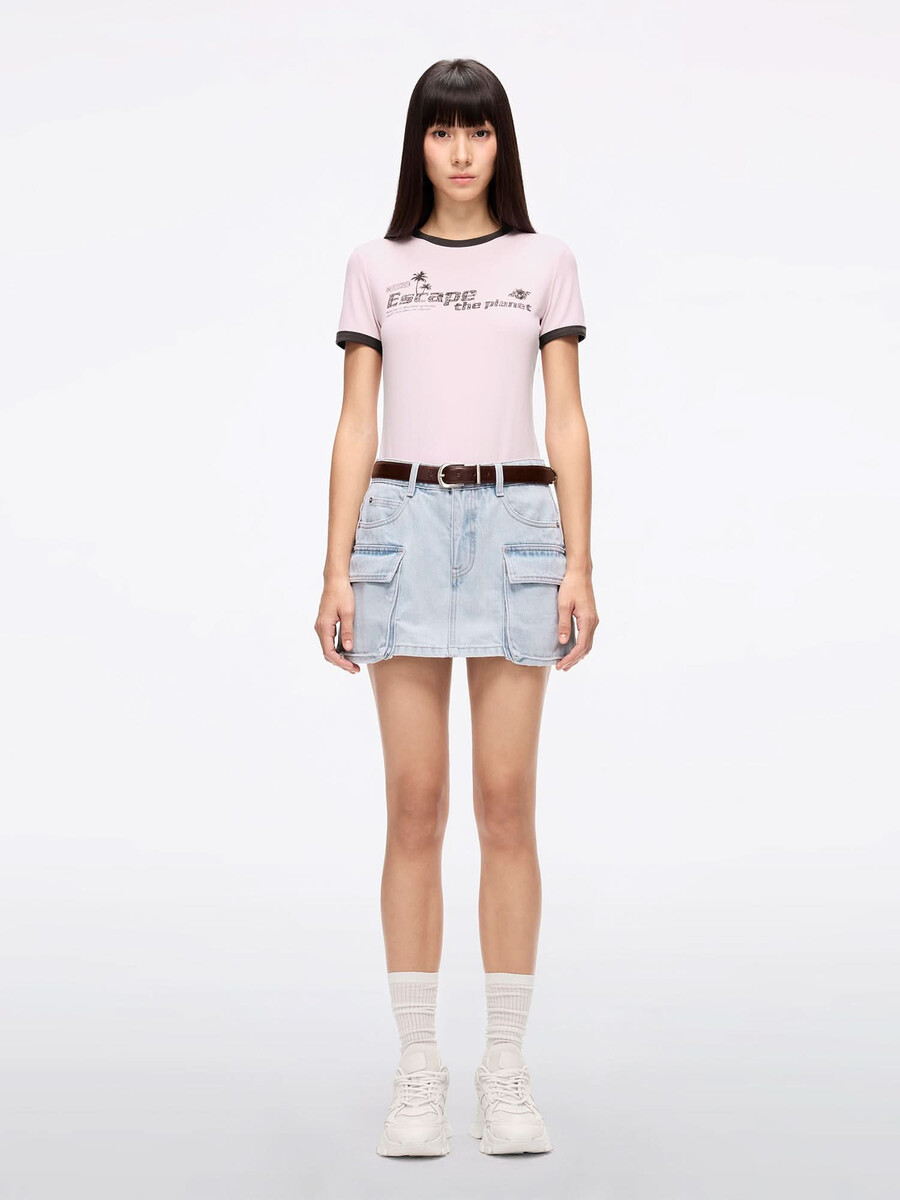 shorts vaqueros de estilo utilitario