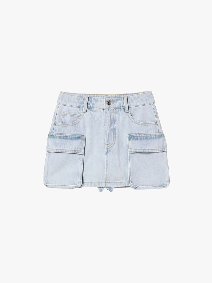 shorts vaqueros de estilo utilitario
