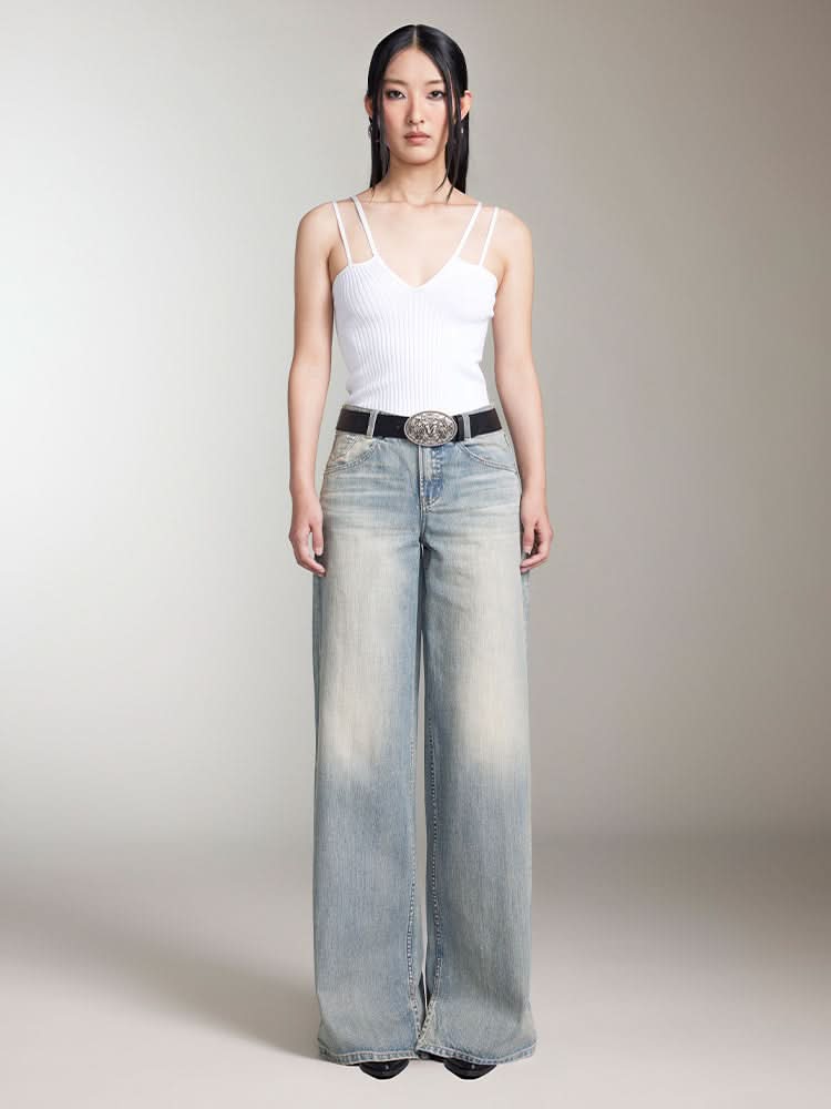 camiseta sin mangas con doble tirante