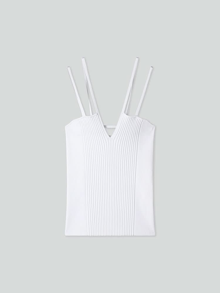 camiseta sin mangas con doble tirante
