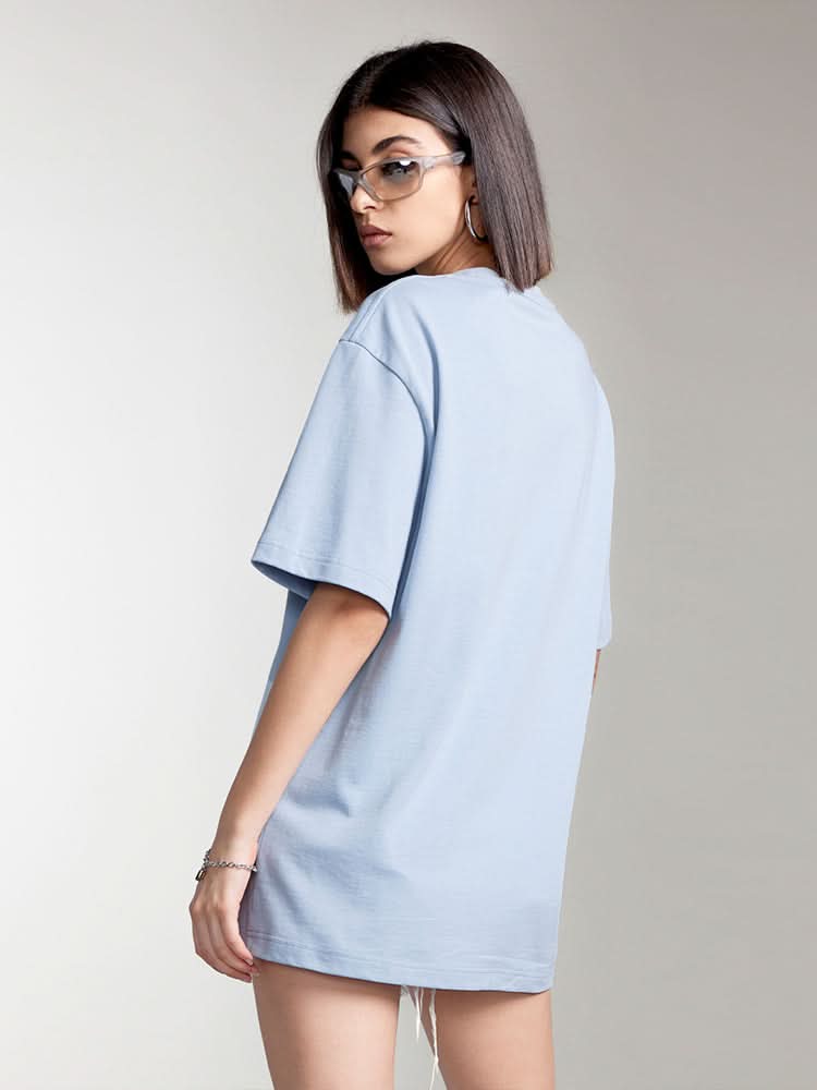 camiseta estampada con cuello redondo