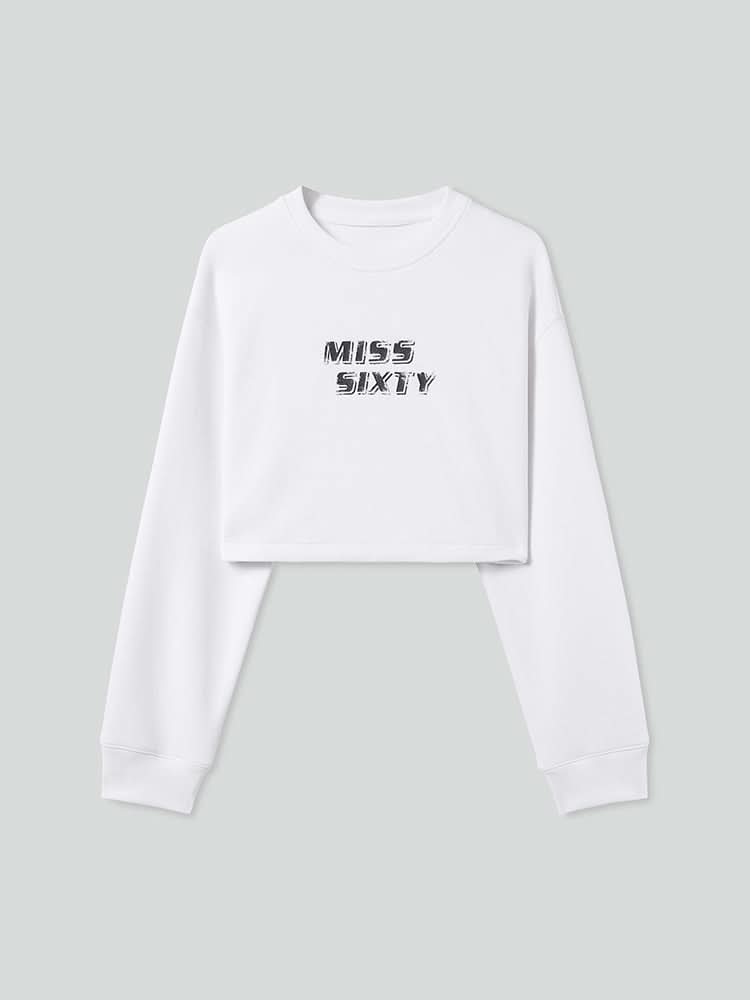 sudadera deportiva corta estampada