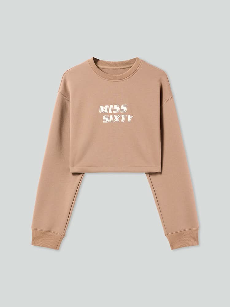 sudadera deportiva corta estampada