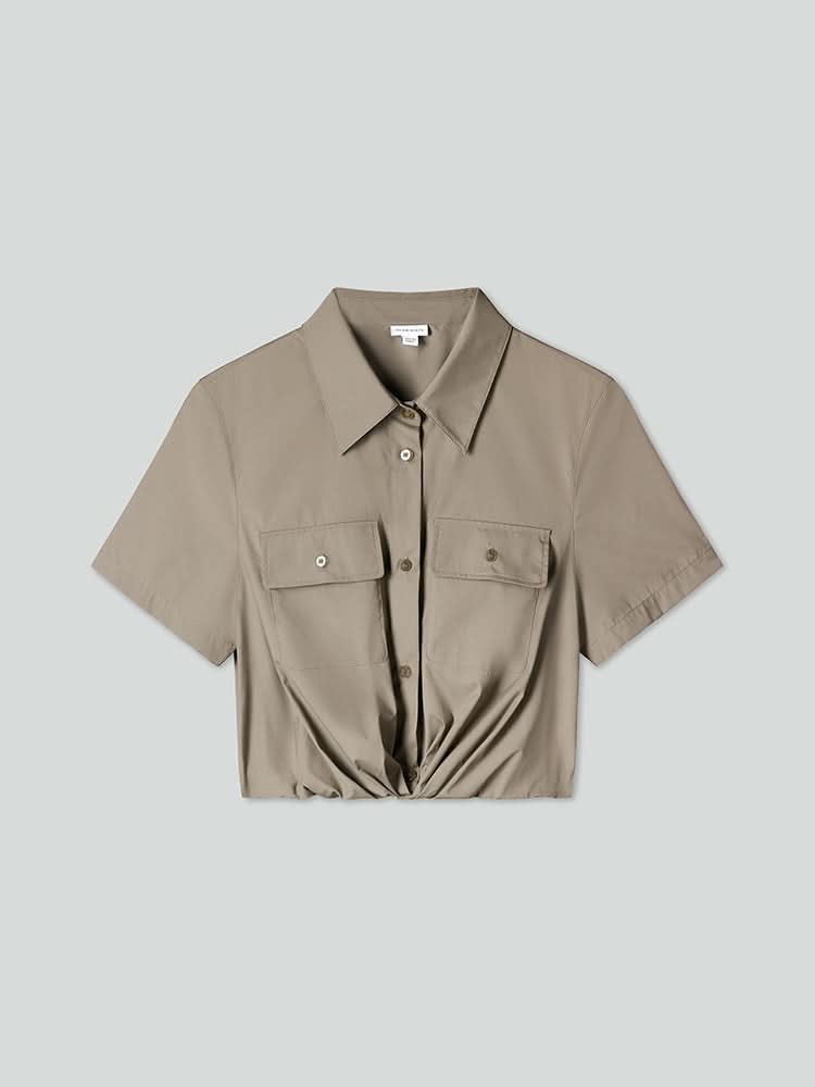 camisa de manga corta estilo cargo