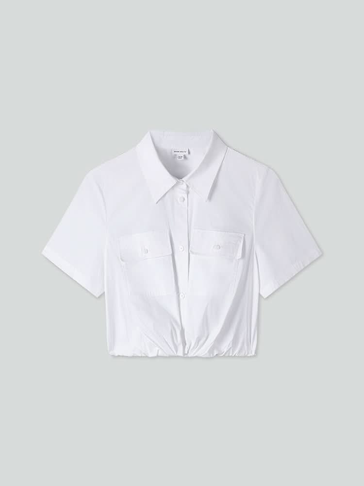 camisa de manga corta estilo cargo