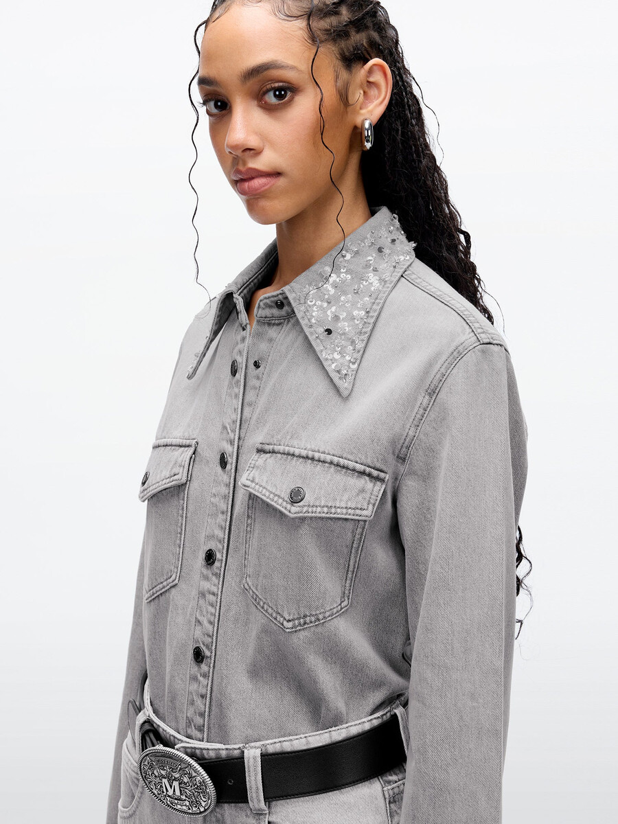 camisa de lentejuelas