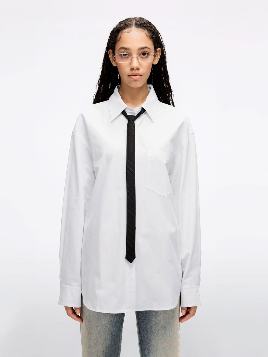 camisa holgada de largo medio