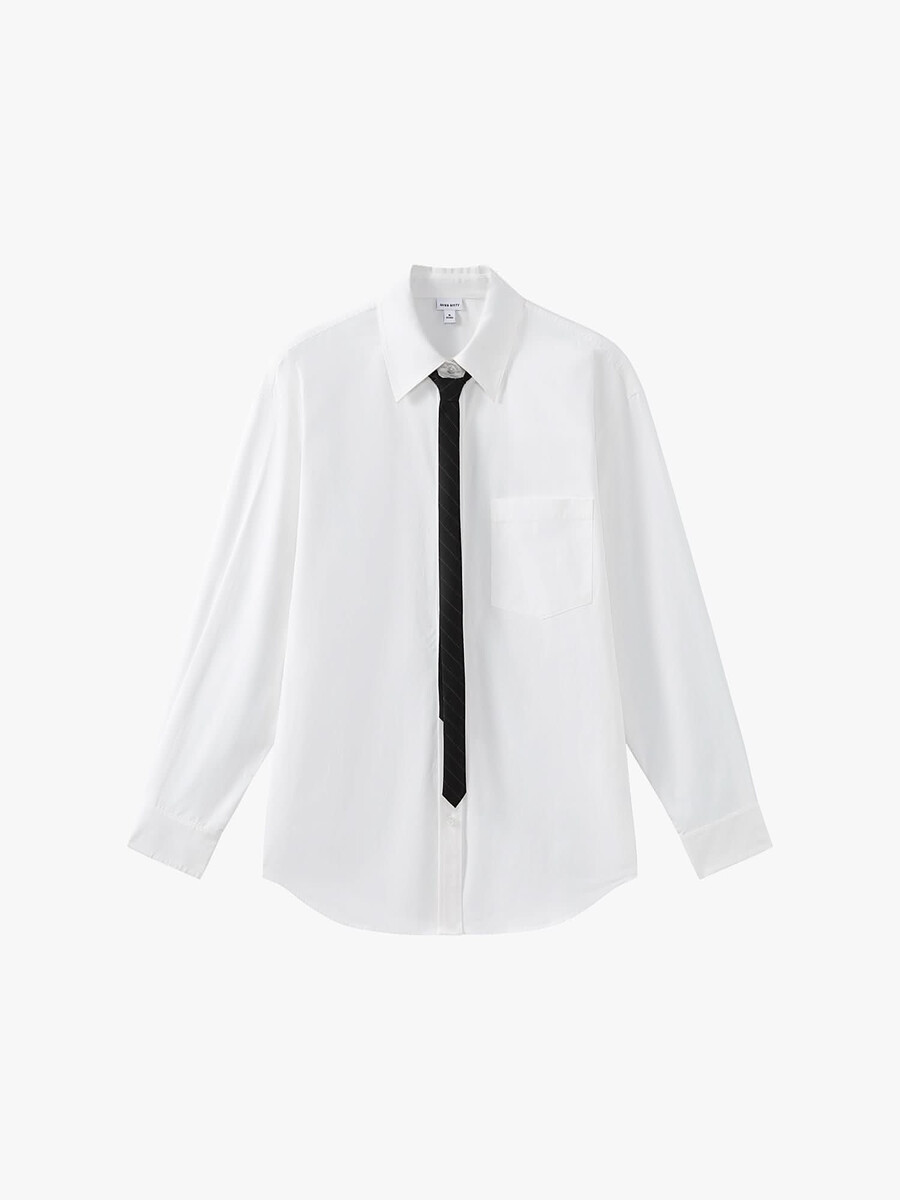 camisa holgada de largo medio