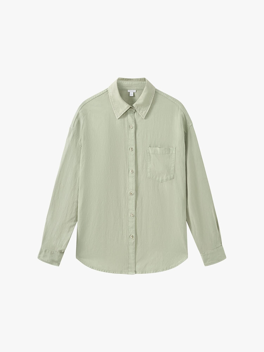 camisa vaquera de un solo pecho