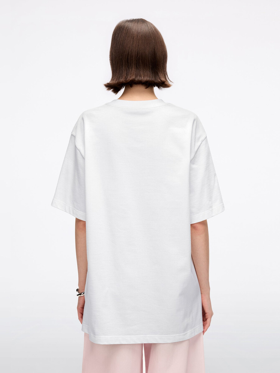 camiseta estampada de gran tamaño