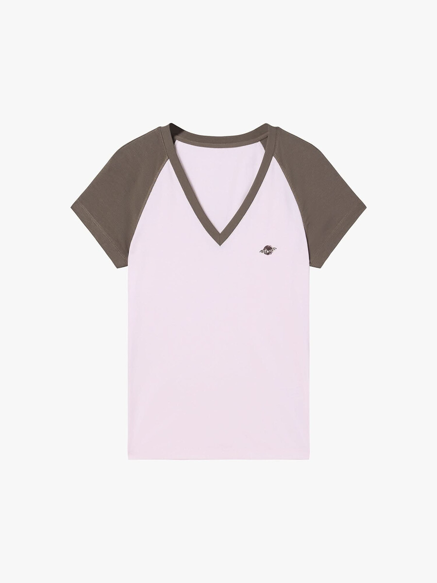 camiseta con bloques de color