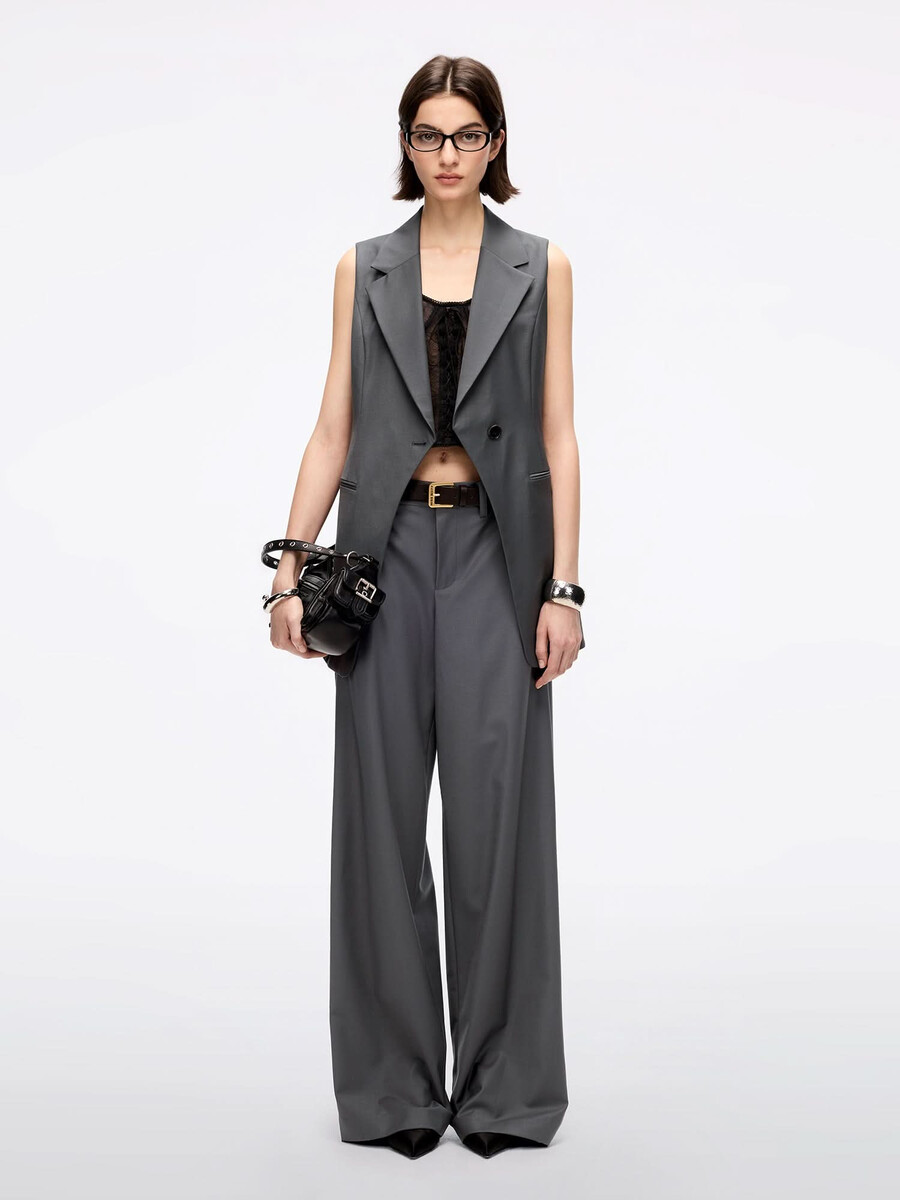 chaleco blazer sin mangas