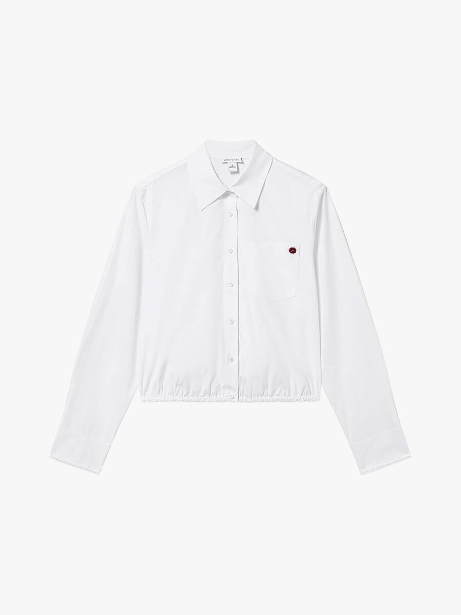 camisa bordada con cuentas
