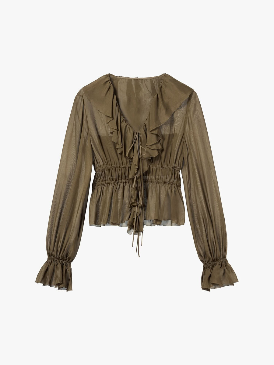 camisa de seda morera