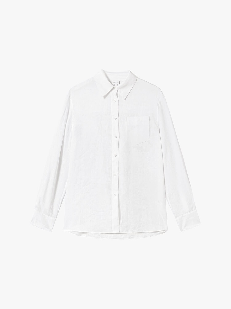 camisa de lino holgada