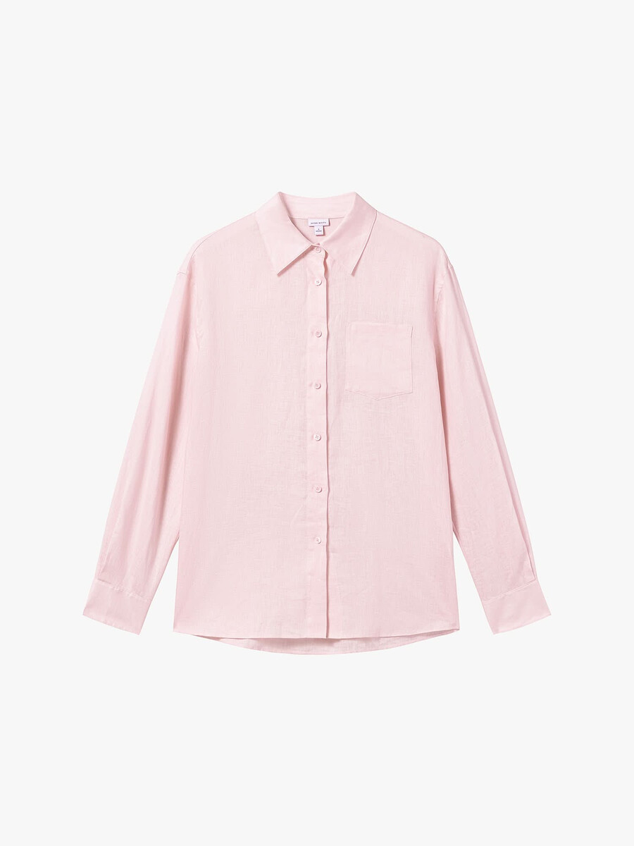 camisa de lino holgada