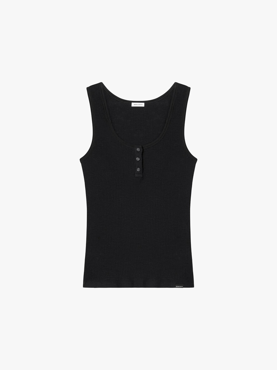 camiseta sin mangas henley