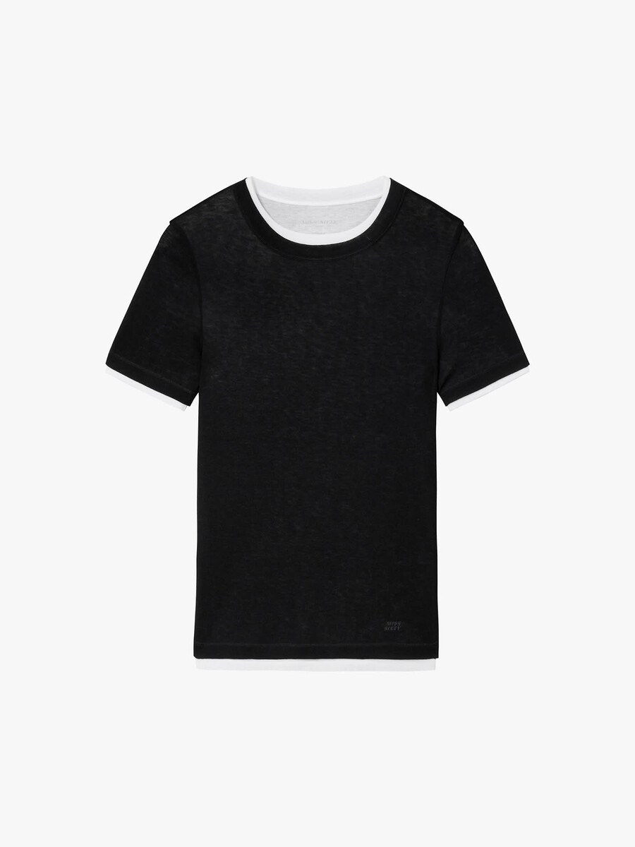 camiseta de capas falsas