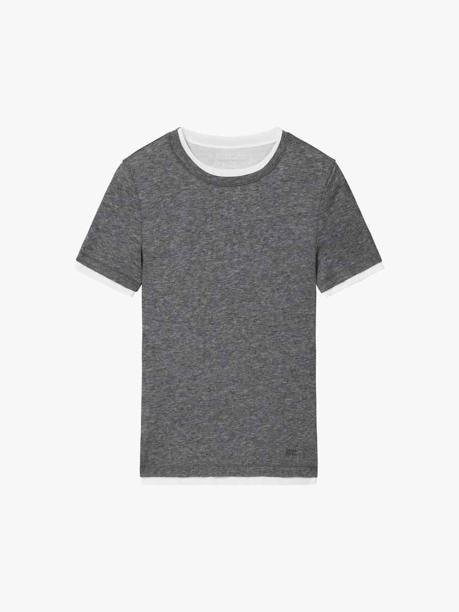 camiseta de capas falsas