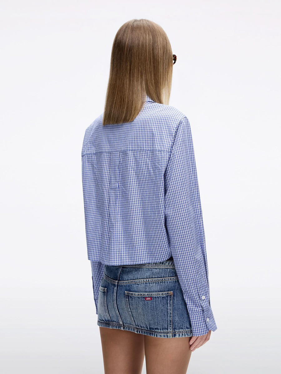 camisa holgada a cuadros