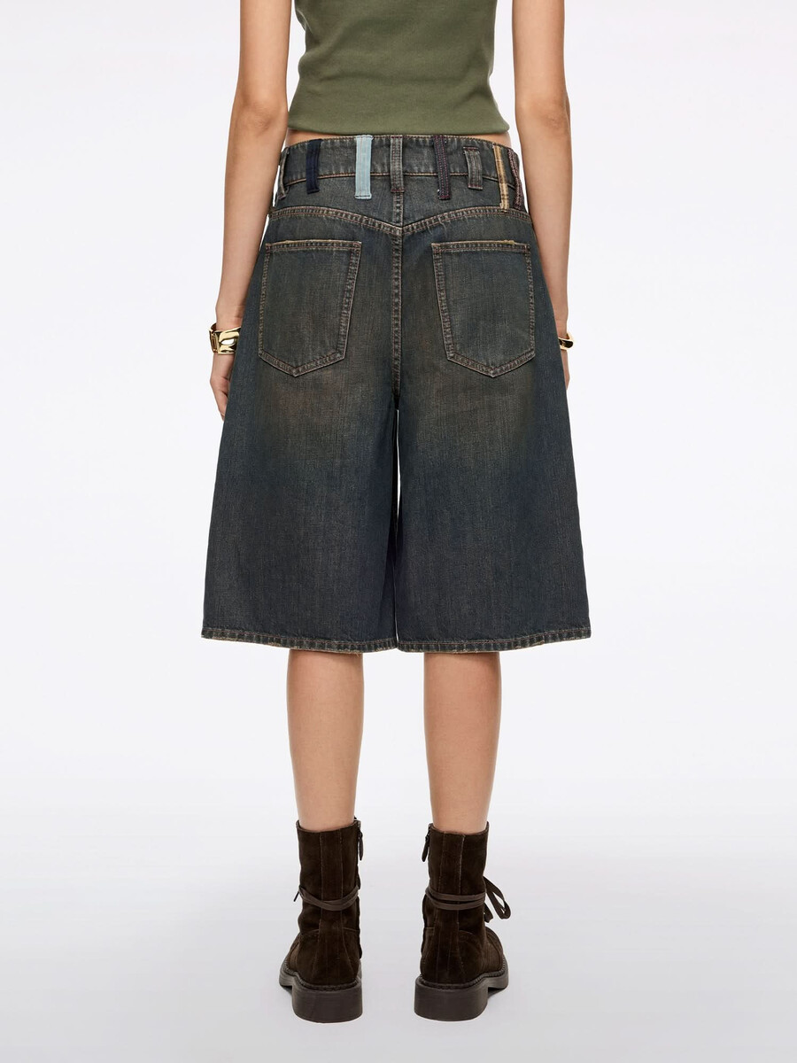 pantalones cortos con trabilla para cinturón