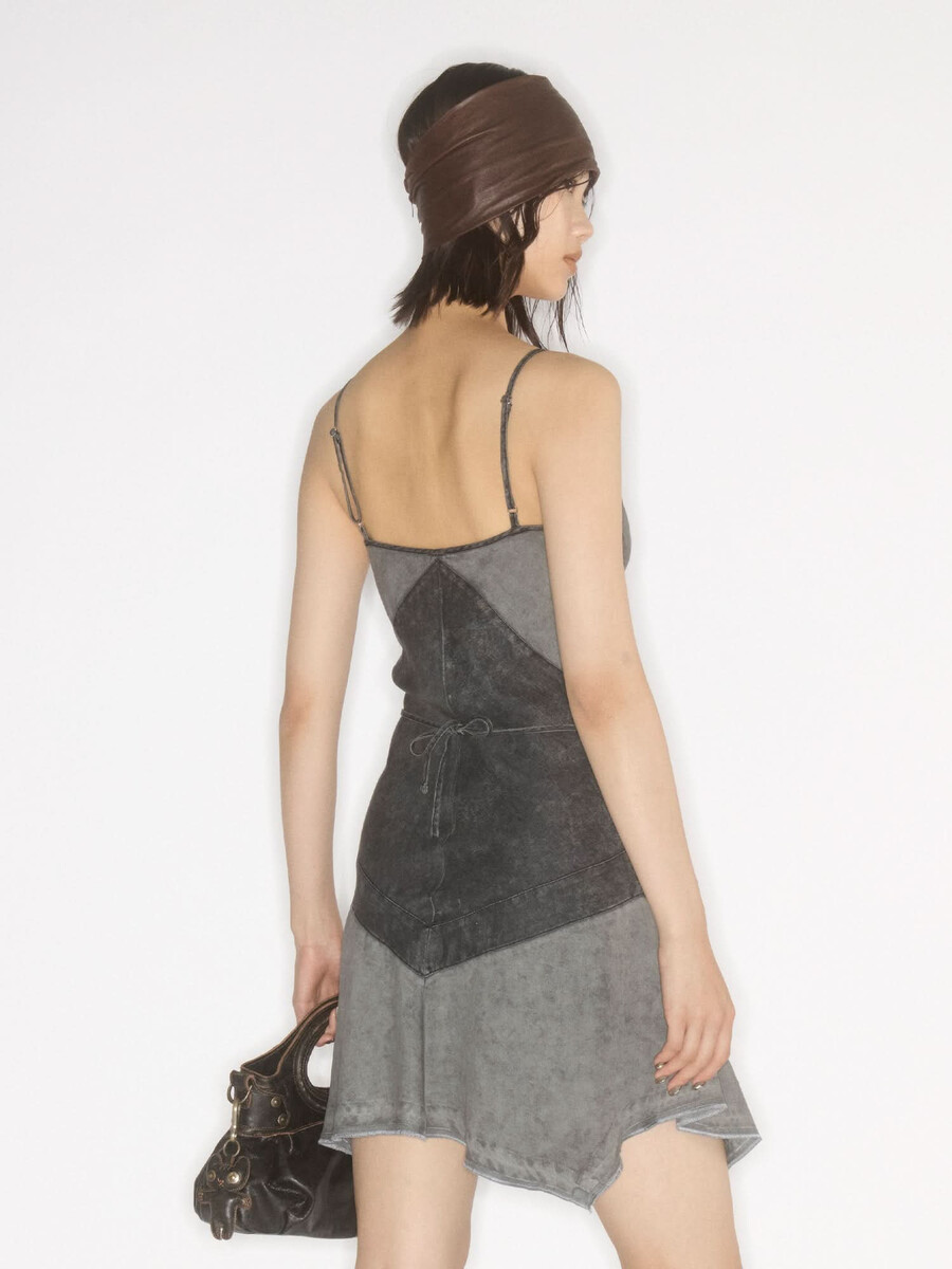 vestido de mezclilla con tirantes